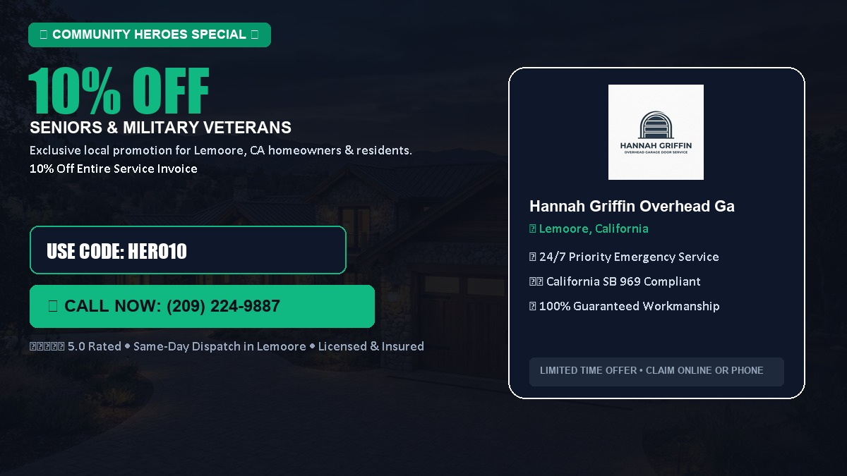 10% OFF Senior Citizens (65+) & Military / Veteran Community Discount in Lemoore, CA